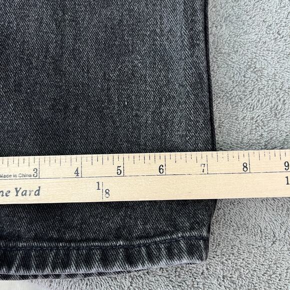 Vintage Tommy Hilfiger Jeans Womens 10 Black Denim Straight High Rise 90s Y2K - Picture 13 of 13